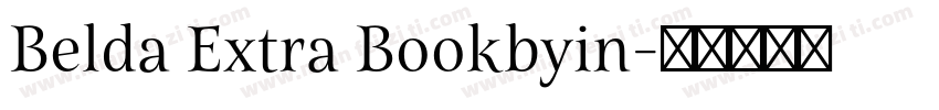 Belda Extra Bookbyin字体转换
